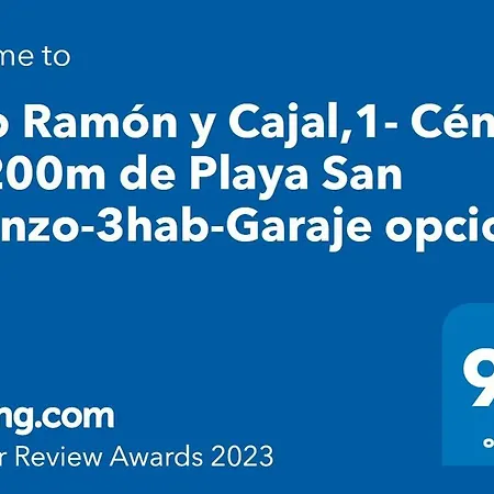 Apto Ramón Y Cajal,1- Céntrico Y Cerca De Playa San Lorenzo-3hab Garaje Opc *
