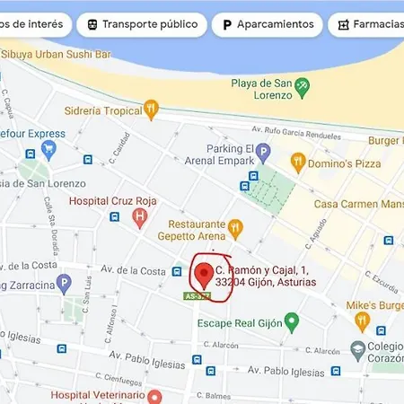 Apto Ramon Y Cajal,1- Centrico Y Cerca De Playa San Lorenzo-3hab Garaje Opc Daire Gijón